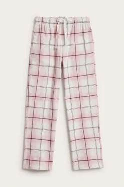 Rutete pyjamasbukse i flanell