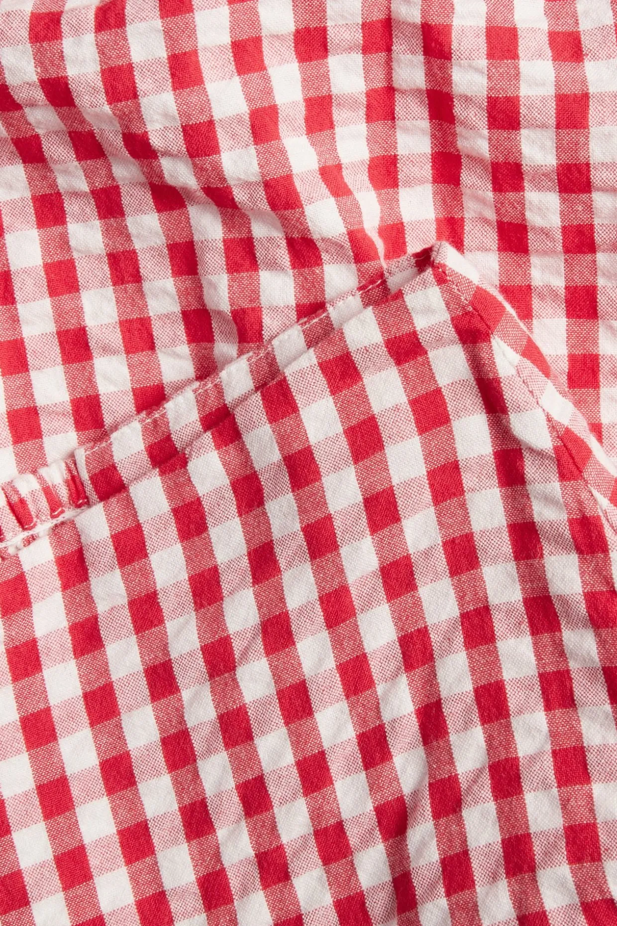 Rutete skjørt i seersucker
