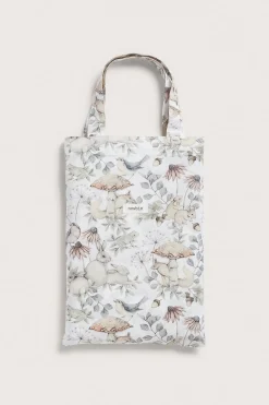 Sengesett med skogsmotiv 80 x 100 | Lys beige | Baby | Newbie