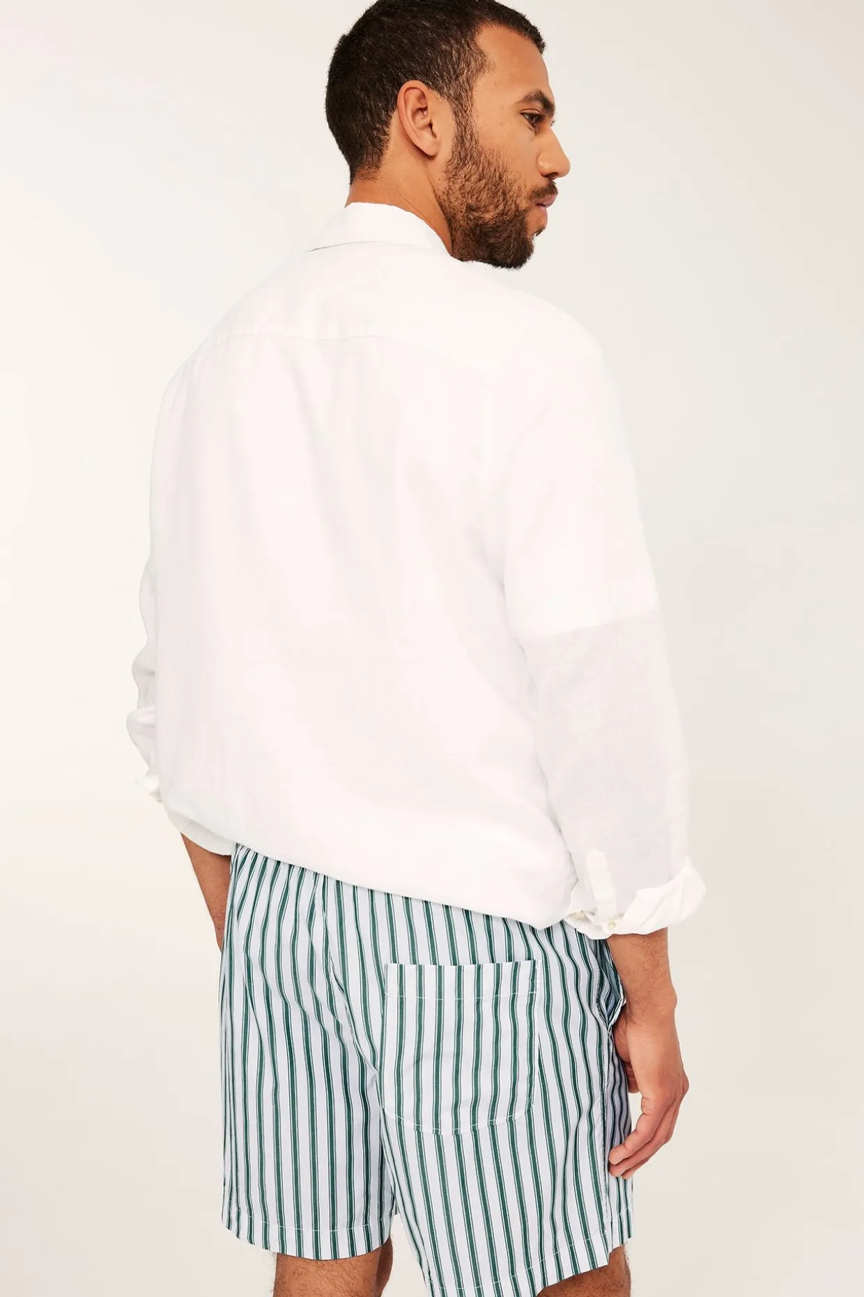 Shorts i bomullspoplin