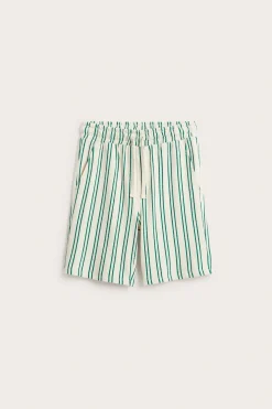 Shorts i bomullstrikot