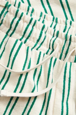 Shorts i bomullstrikot