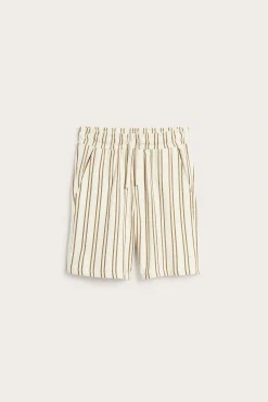 Shorts i bomullstrikot