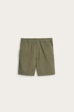 Shorts i bomullstwill med løs passform