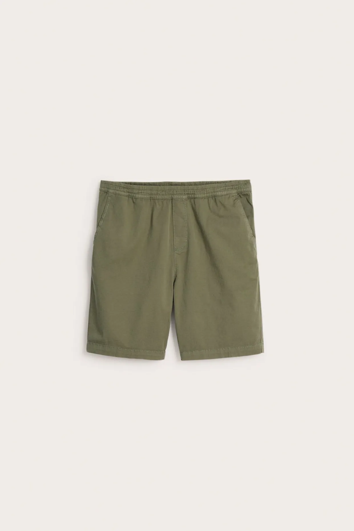 Shorts i bomullstwill med løs passform