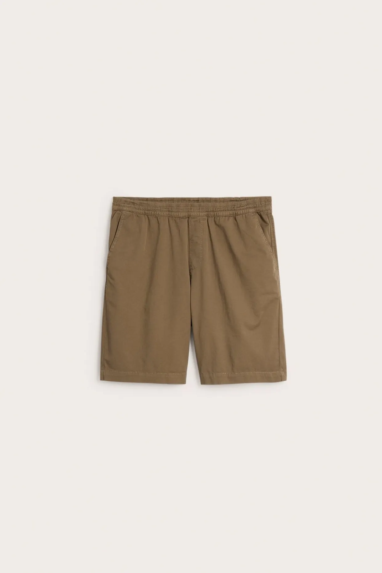 Shorts i bomullstwill med løs passform