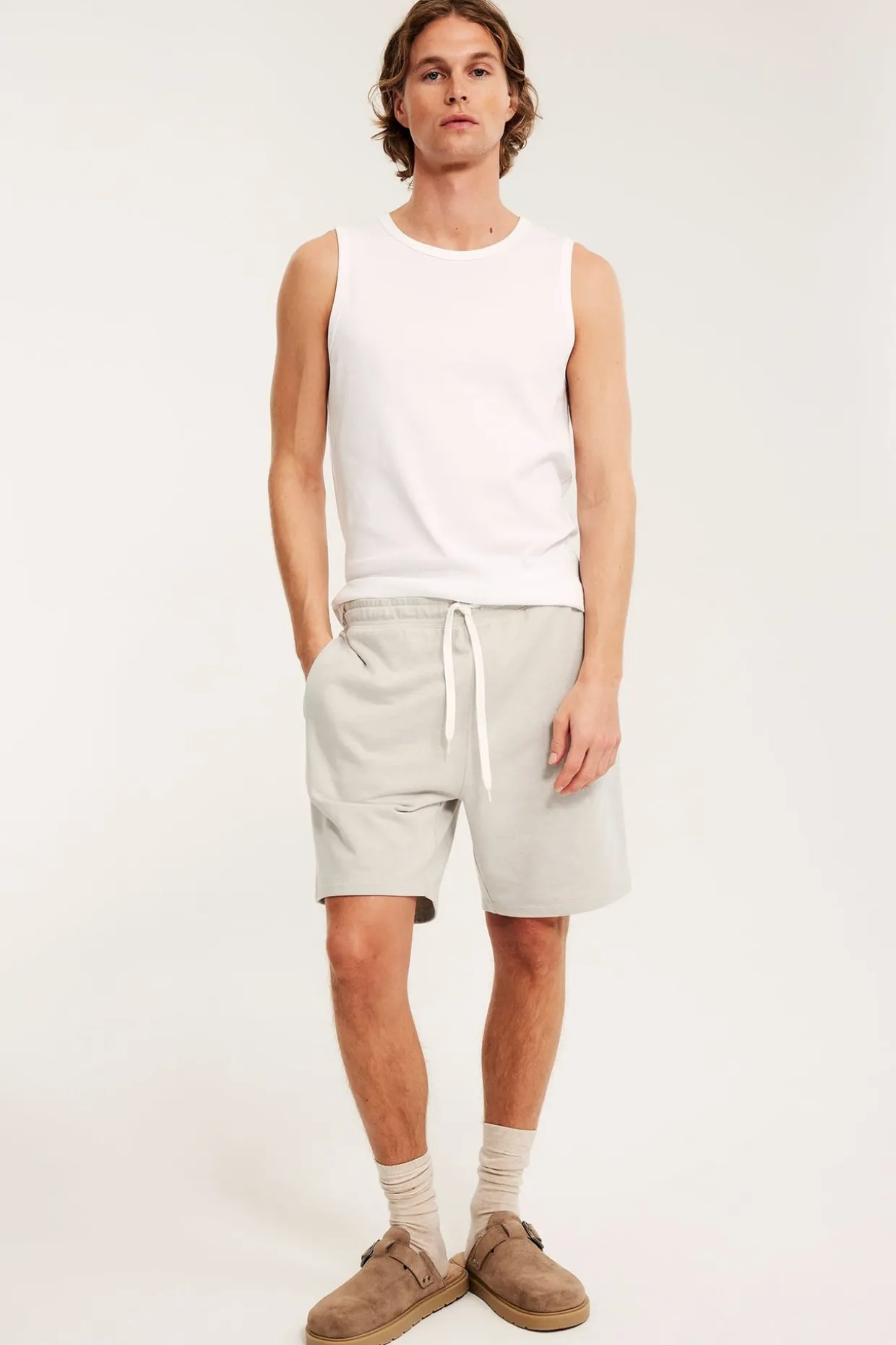 Shorts i sweatshirtstoff