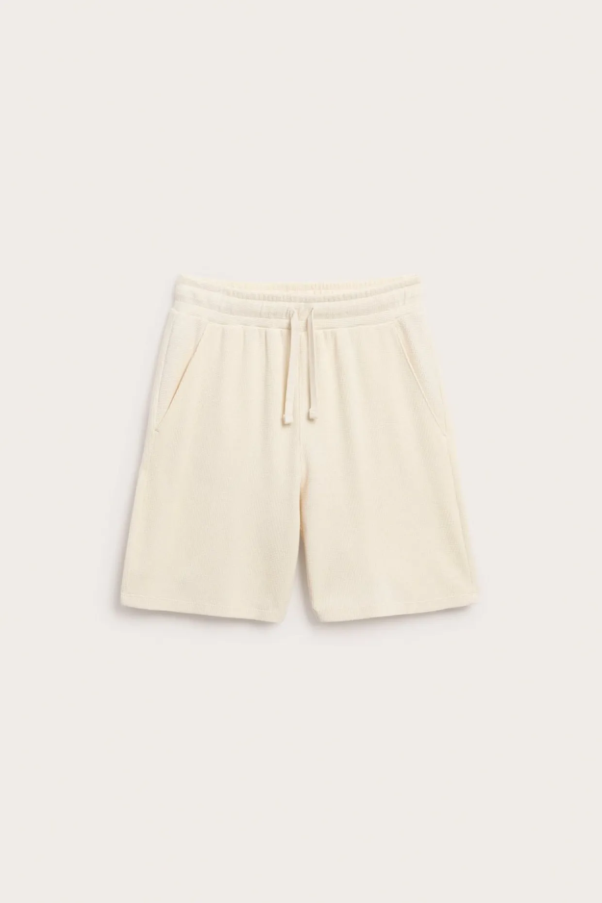Shorts i vaflet bomull