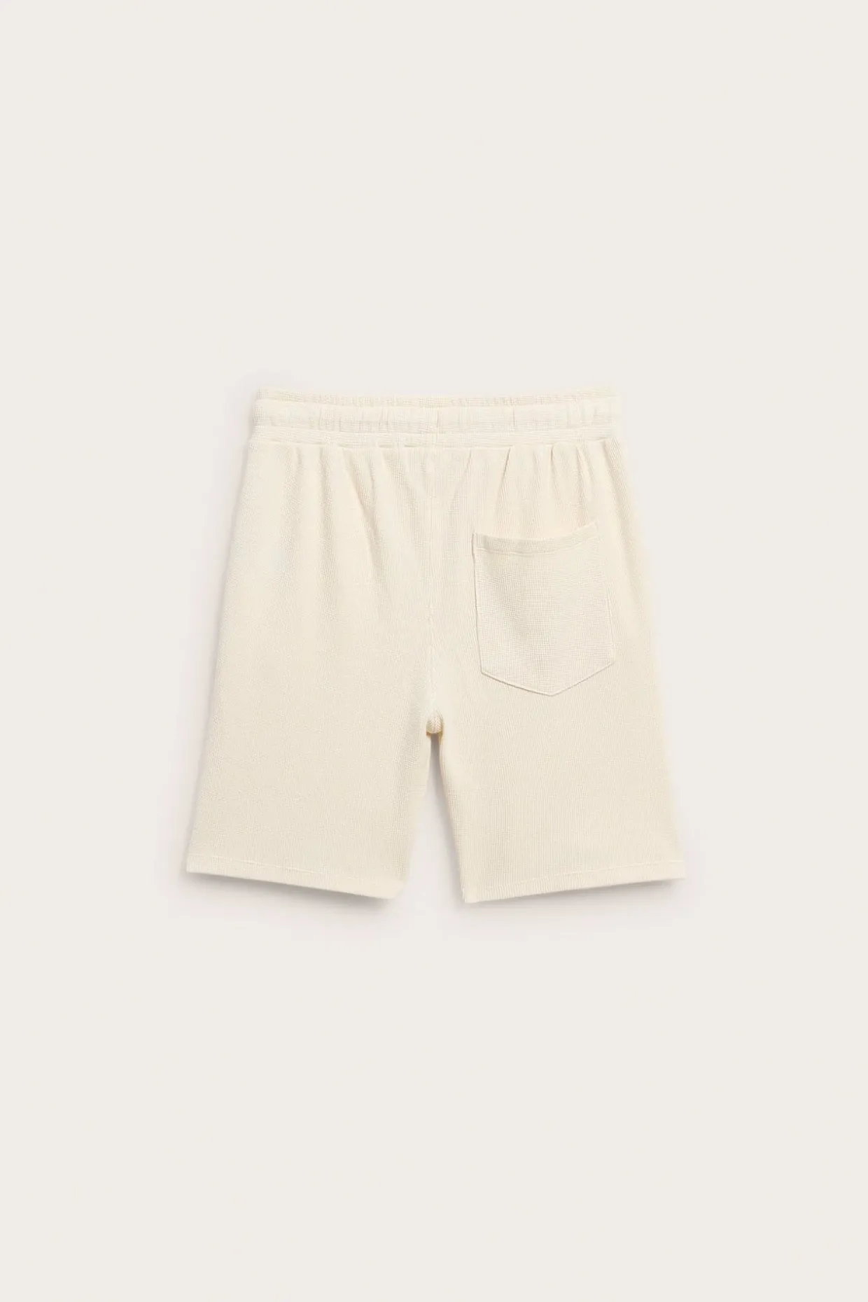 Shorts i vaflet bomull