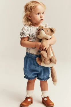 Shorts i vevd denim