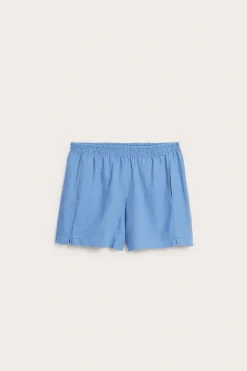 Shorts i viskose og linblanding