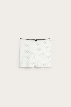 Shortstruse med pikotkant