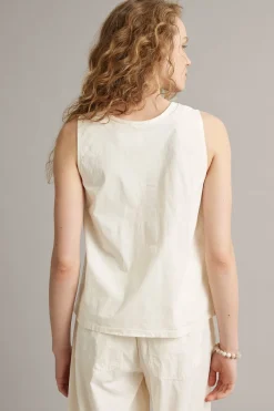 Singlet i bomull og viskoseblanding