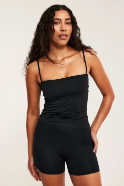 Singlet i modalblanding med innebygd BH