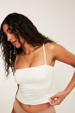 Singlet i modalblanding med innebygd BH