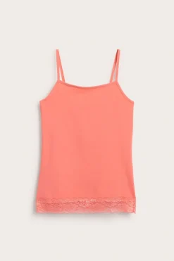 Singlet med blondekant