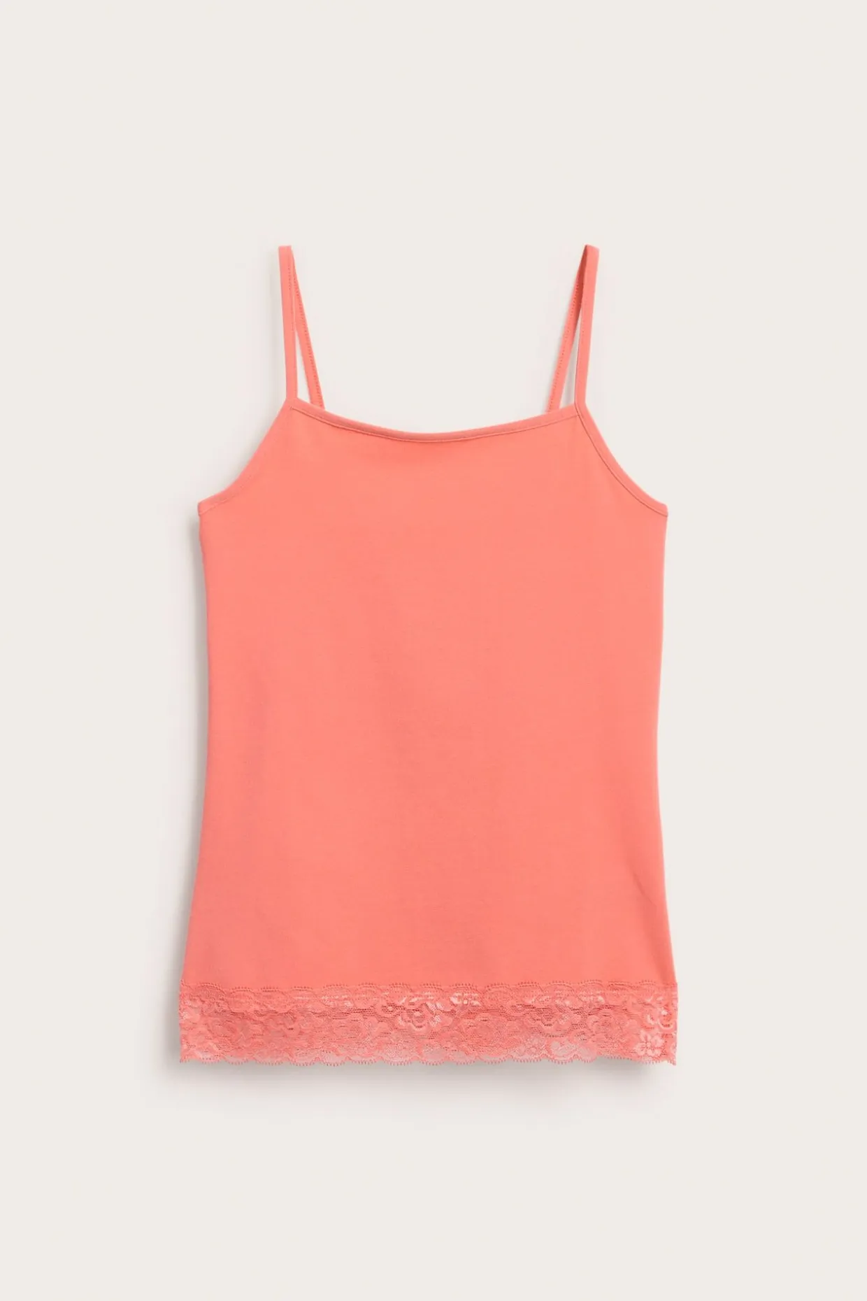 Singlet med blondekant