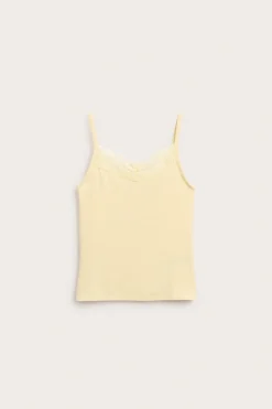 Singlet med blondekant