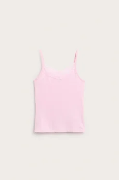 Singlet med blondekant