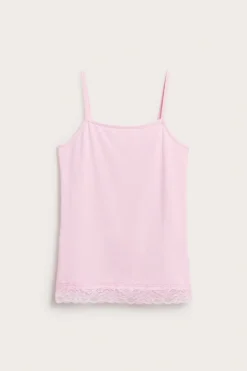 Singlet med blondekant