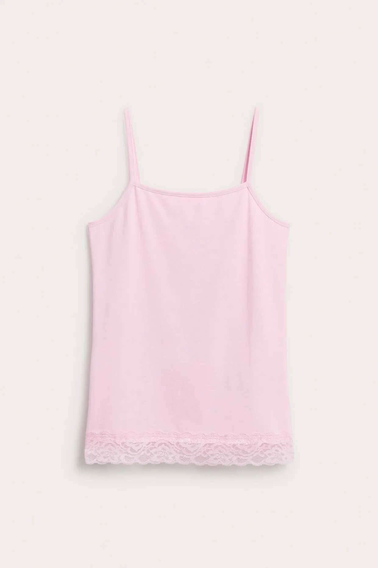 Singlet med blondekant