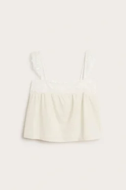 Singlet med blonder