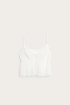 Singlet med hjertemønster i mesh