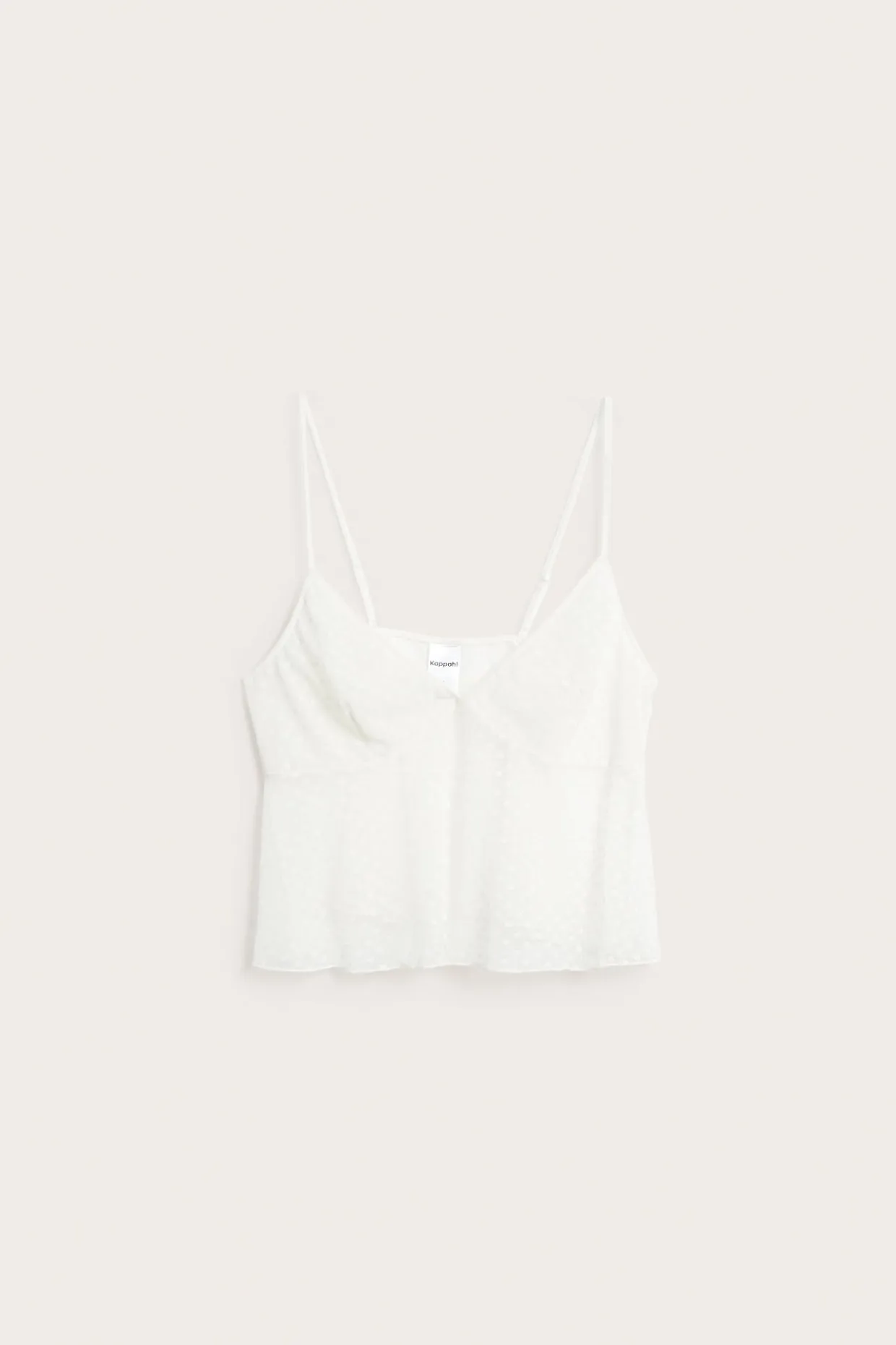 Singlet med hjertemønster i mesh