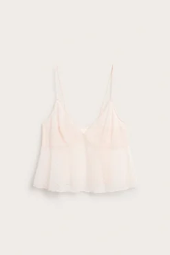 Singlet med hjertemønster i mesh