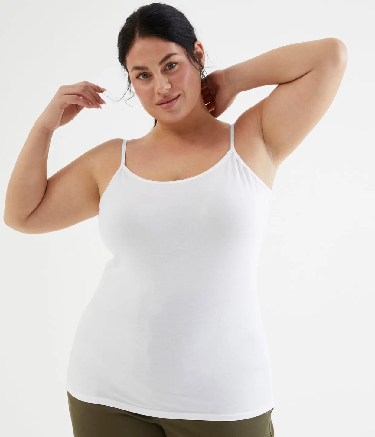 Singlet med tynne skulderstropper