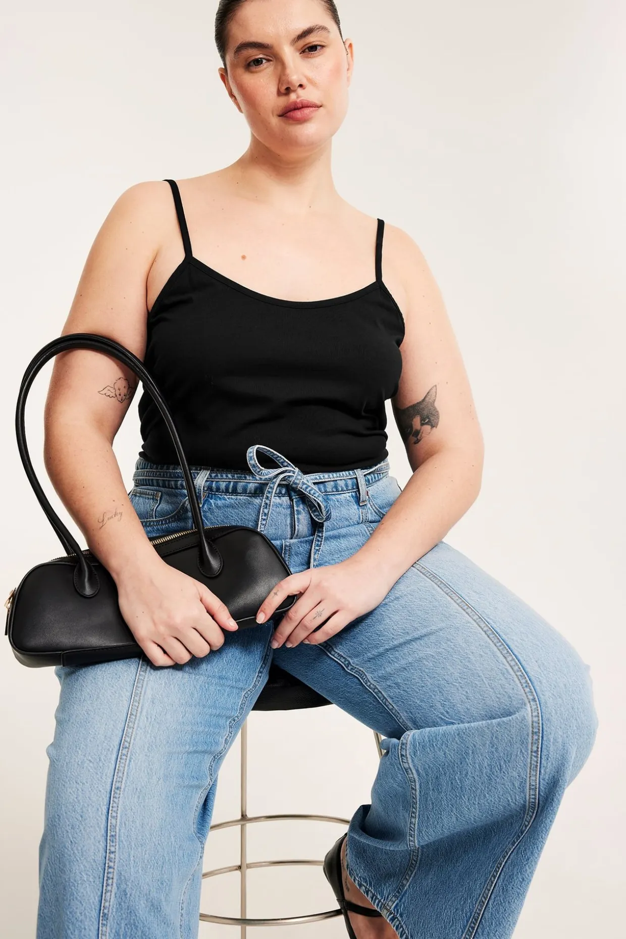 Singlet med tynne skulderstropper