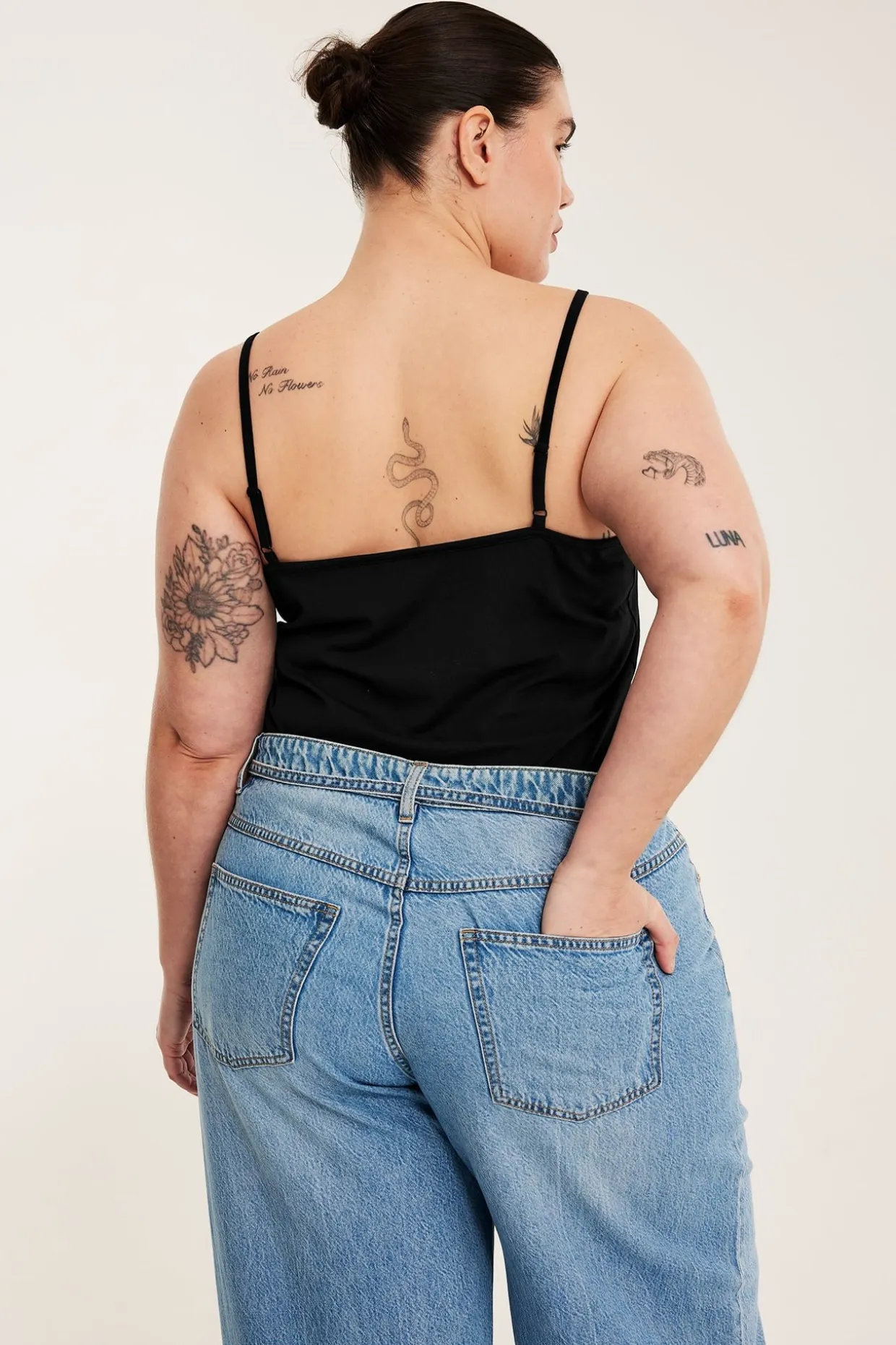 Singlet med tynne skulderstropper