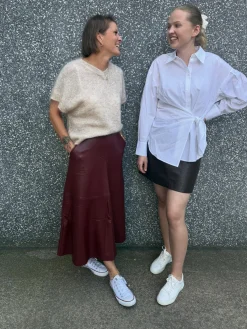Skjorte med knyting
