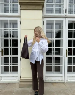 Skjorte med knyting