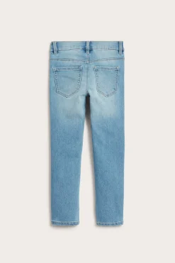 Slim jeggings med sommerfugler