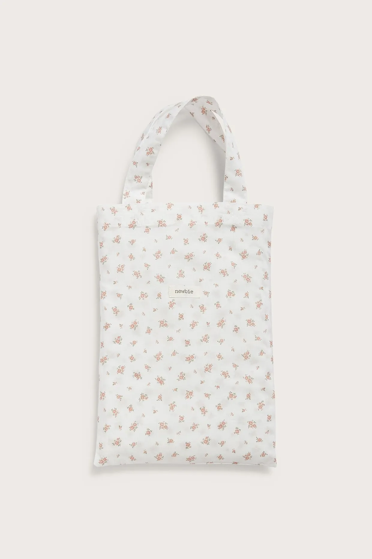 Småblomstrete sengesett 80 x 100 | Offwhite | Baby | Newbie