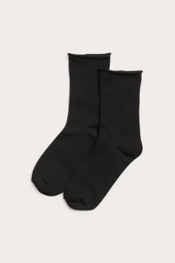 Sokker med rullet kant 2-pk.