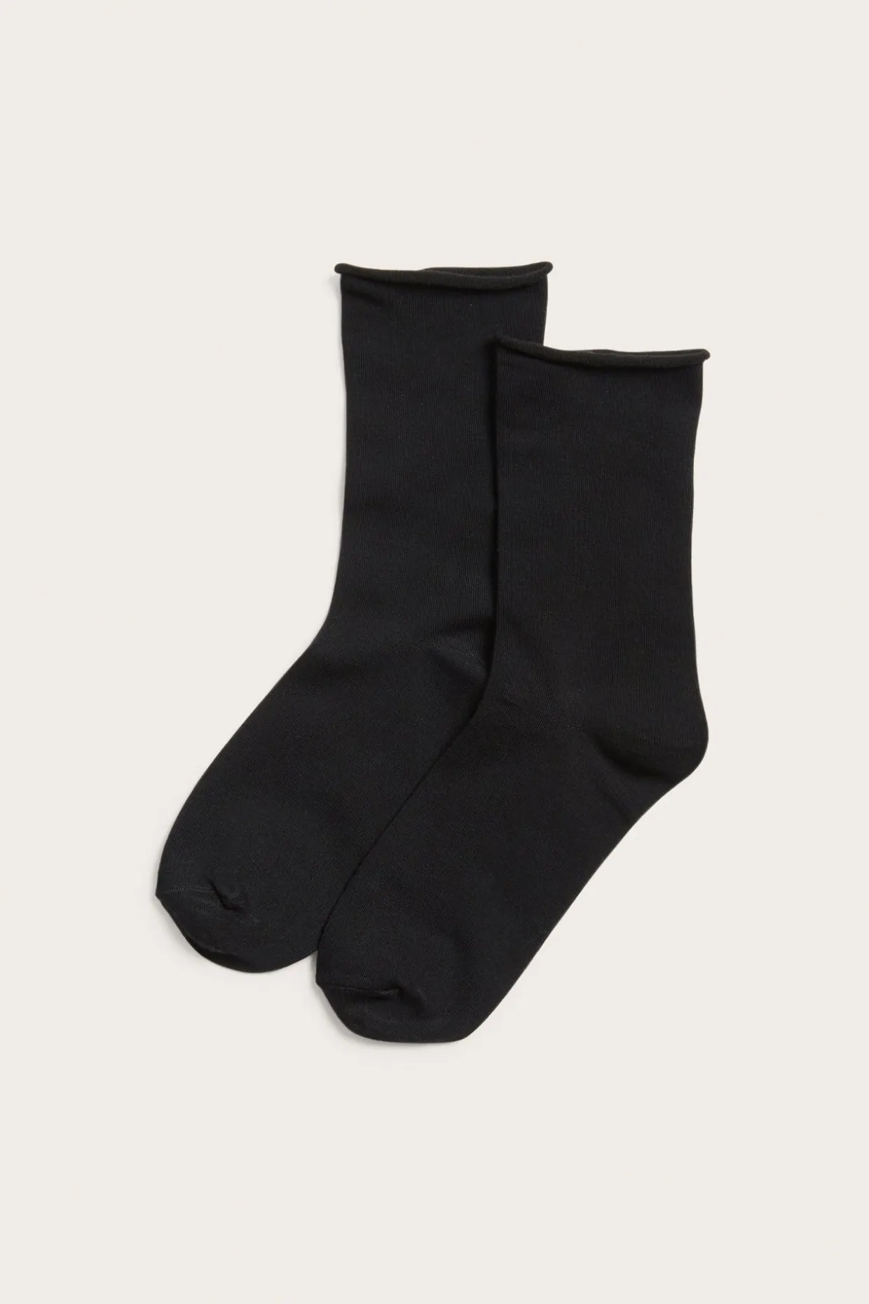 Sokker med rullet kant 2-pk.