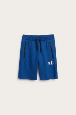 Sporty shorts med teksttrykk