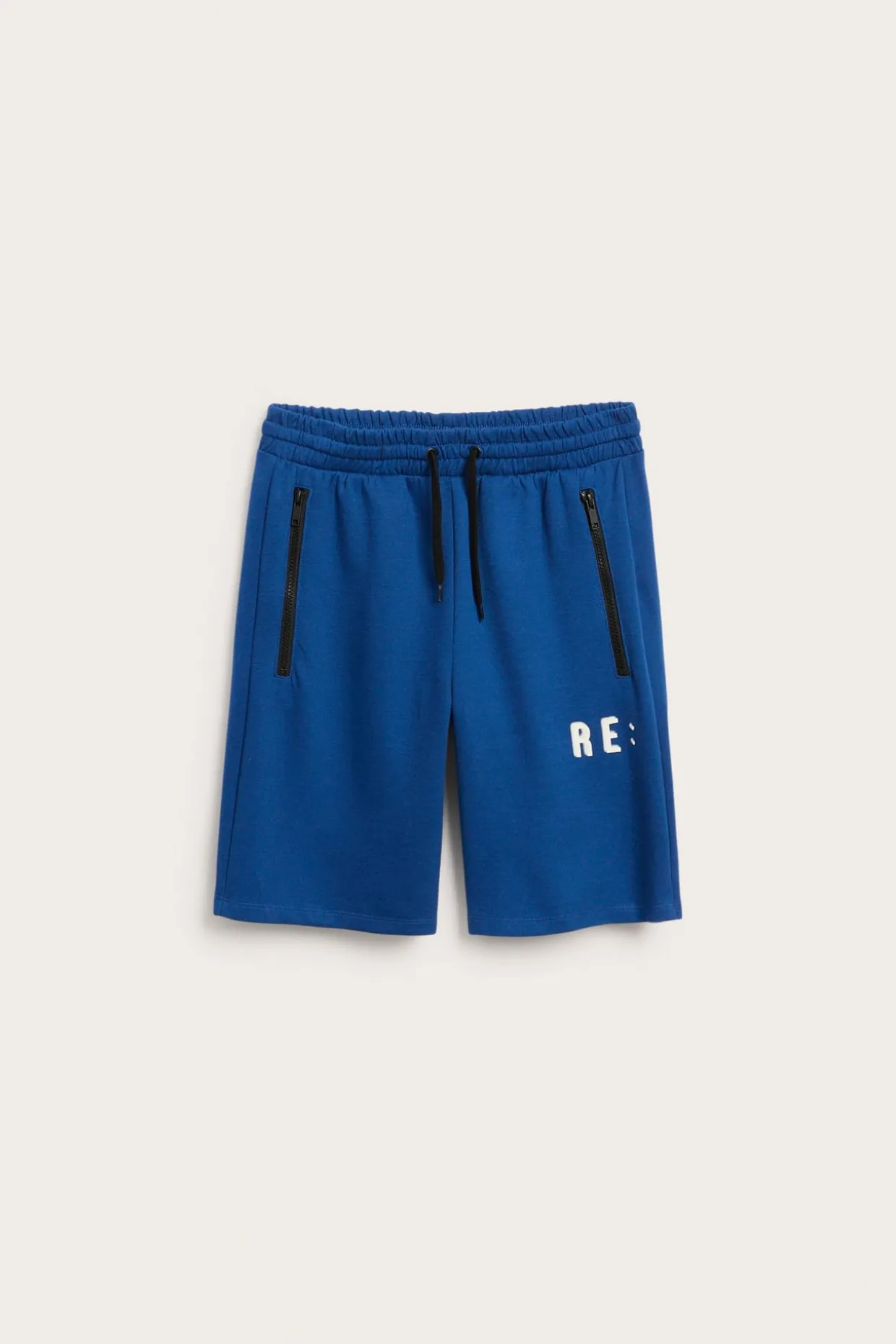 Sporty shorts med teksttrykk