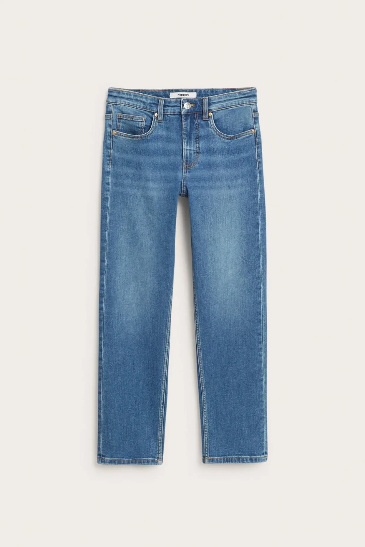 Straight jeans high waist