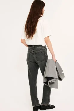 Straight jeans high waist