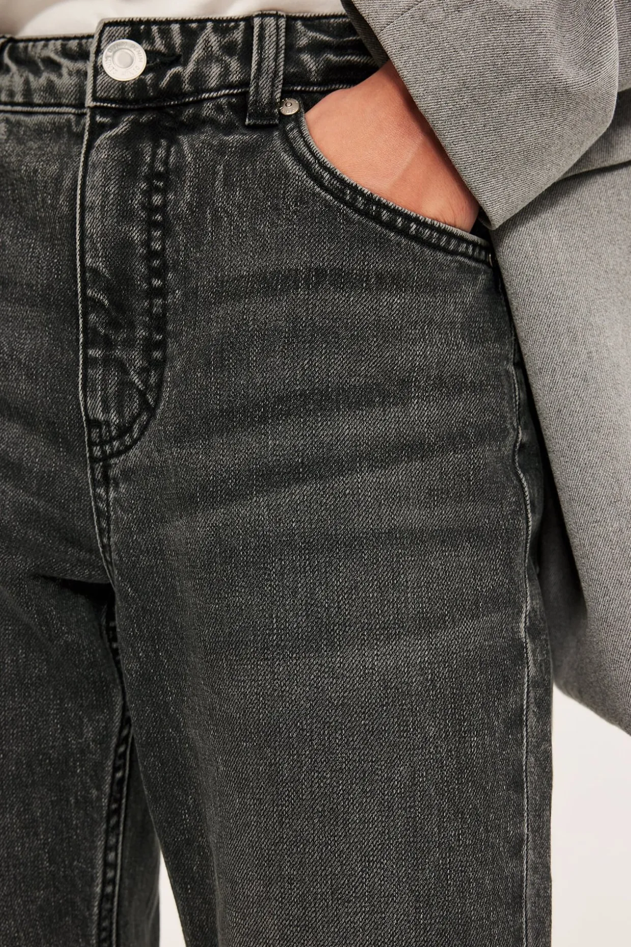 Straight jeans high waist