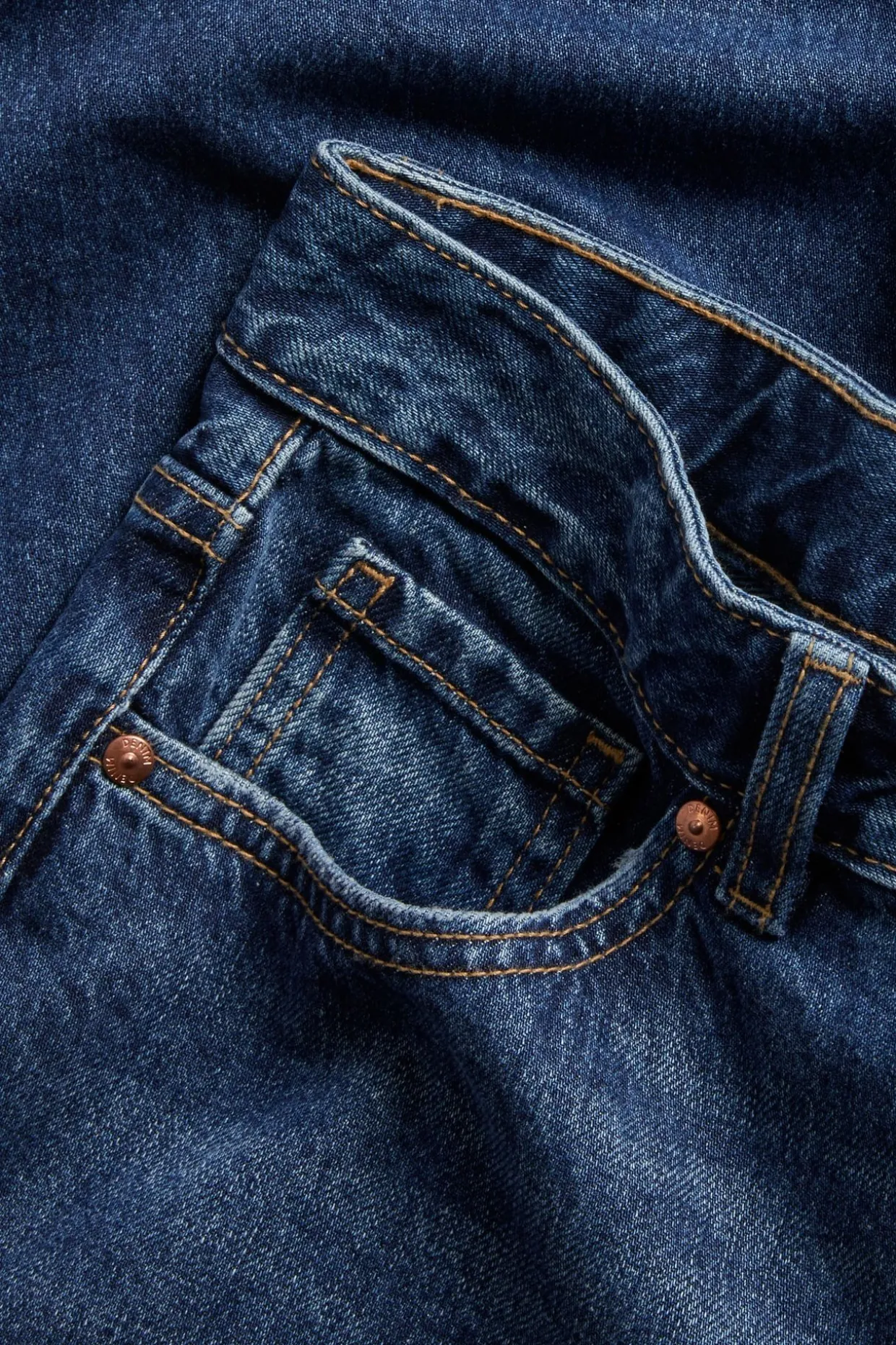 Straight jeans high waist non stretch
