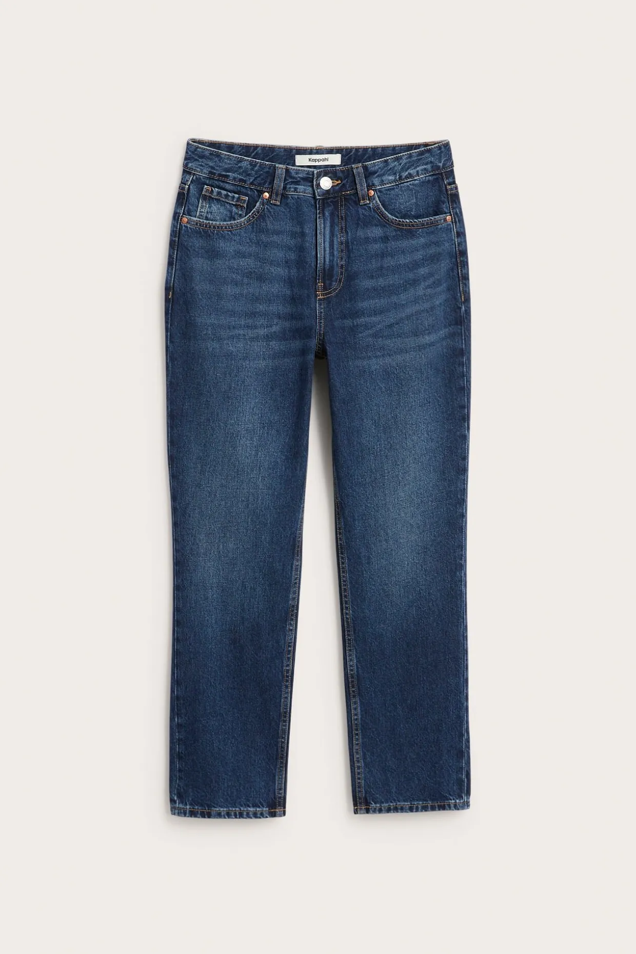Straight jeans high waist non stretch