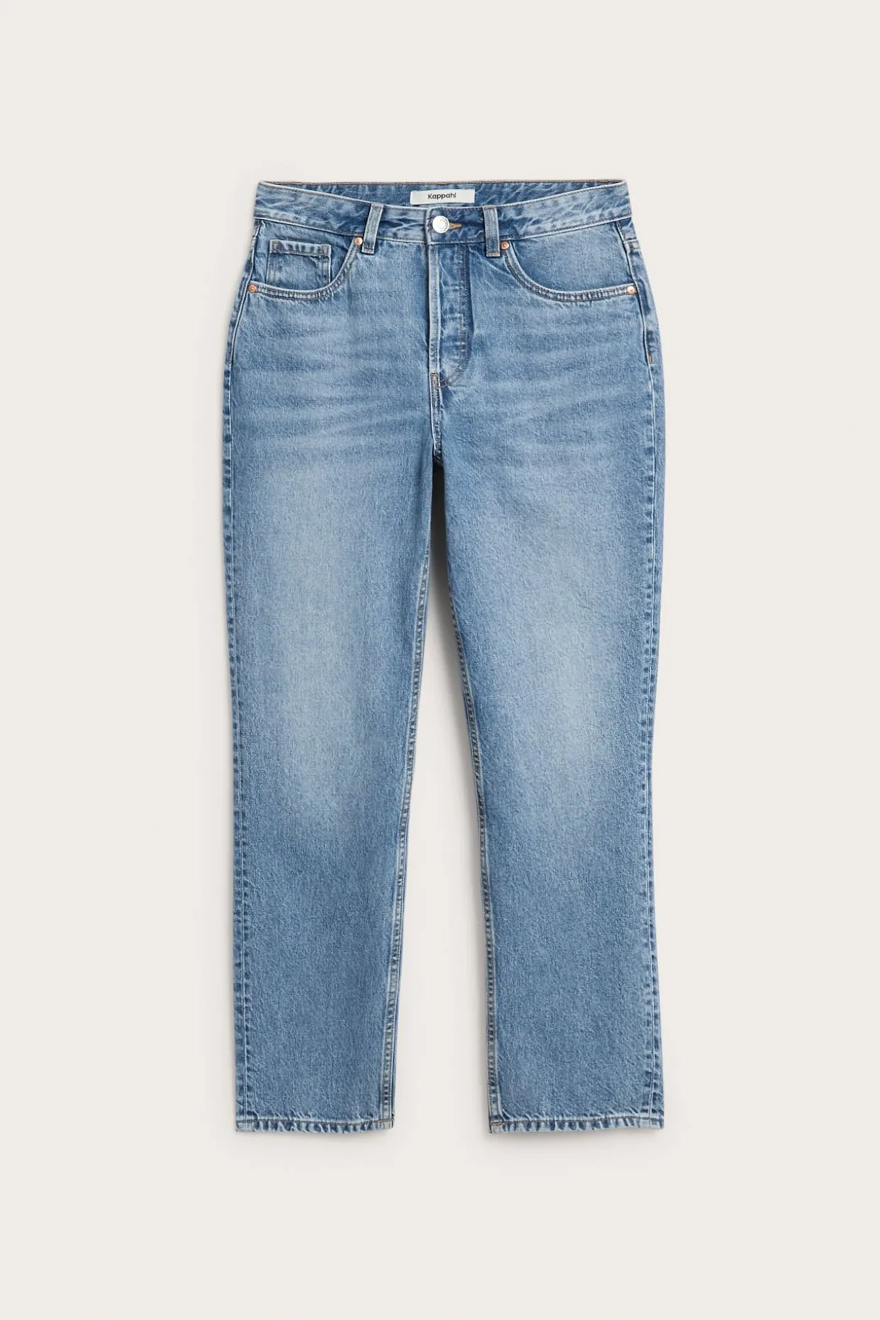 Straight jeans high waist non stretch