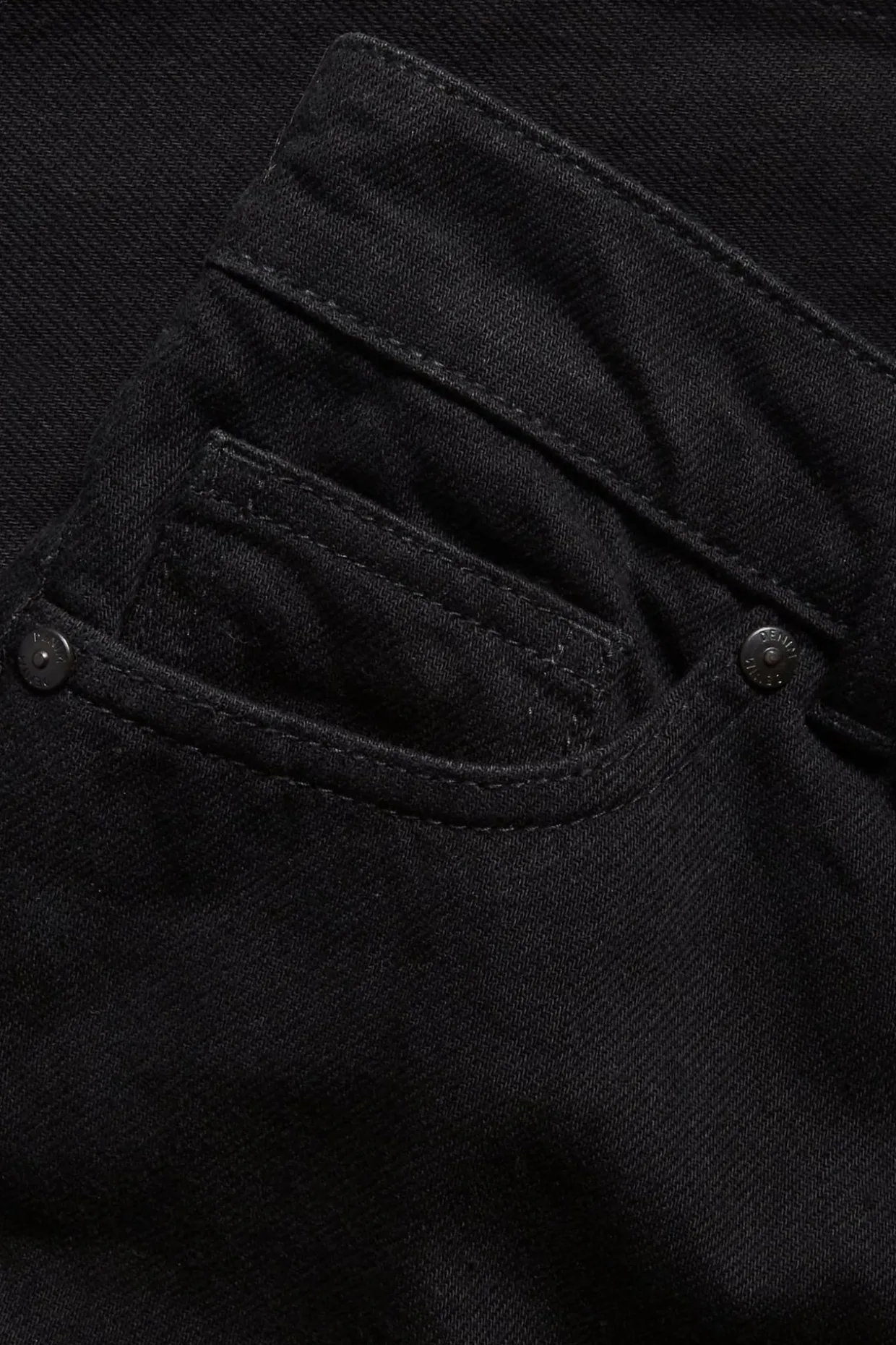 Straight jeans high waist | Svart denim | Dame | Kappahl