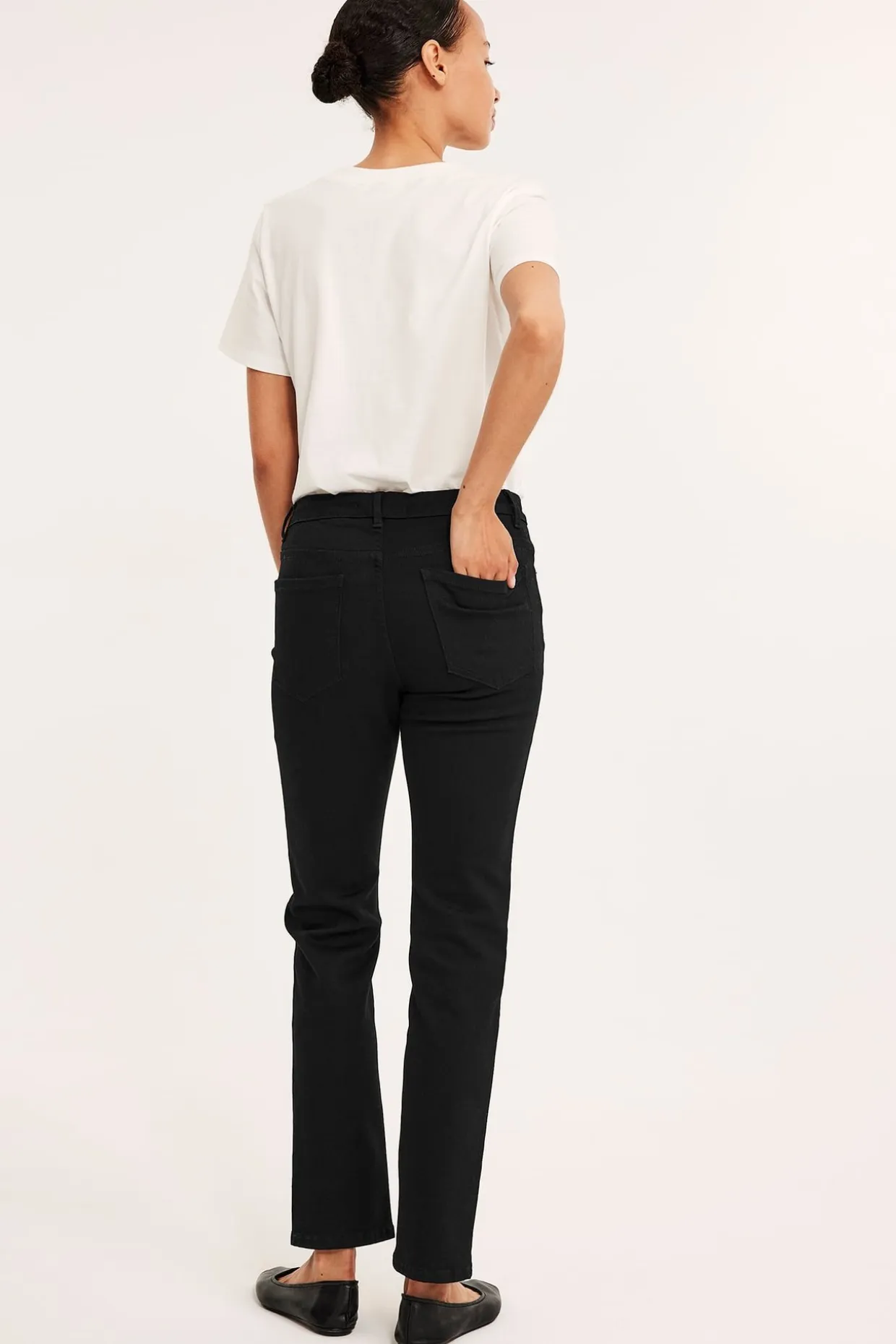 Straight jeans mid waist