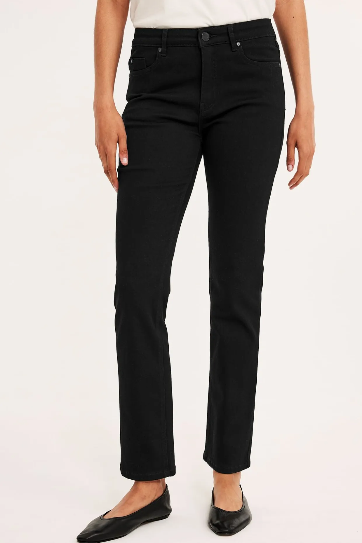 Straight jeans mid waist
