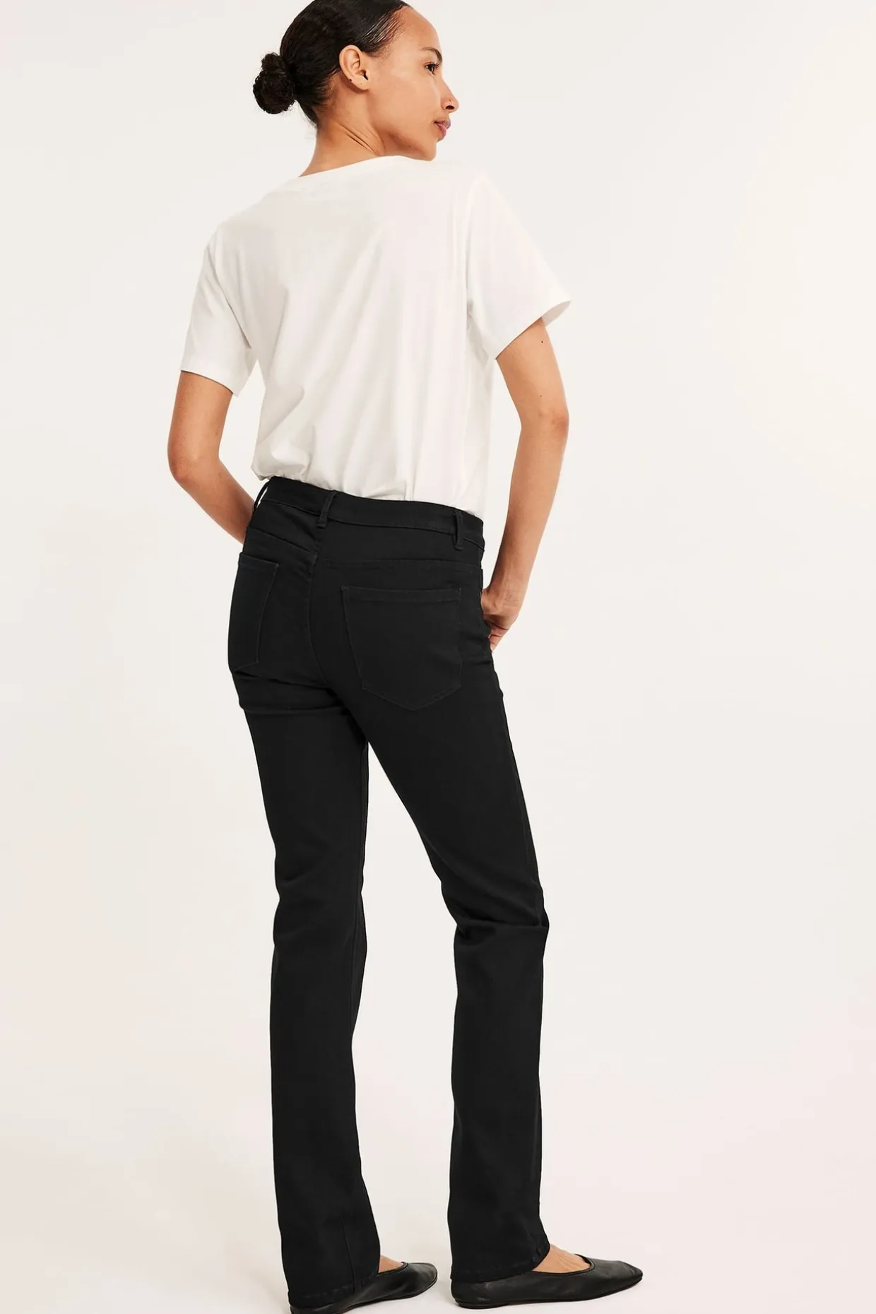 Straight jeans mid waist long leg